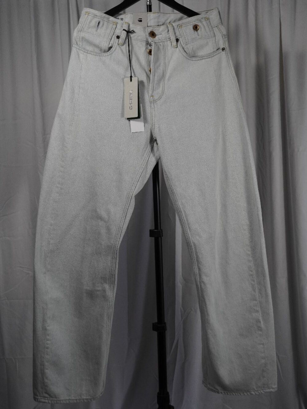 G-Star Raw Bend 3D Loose Jeans W28 L32 Light Wash Denim Button Fly NWT